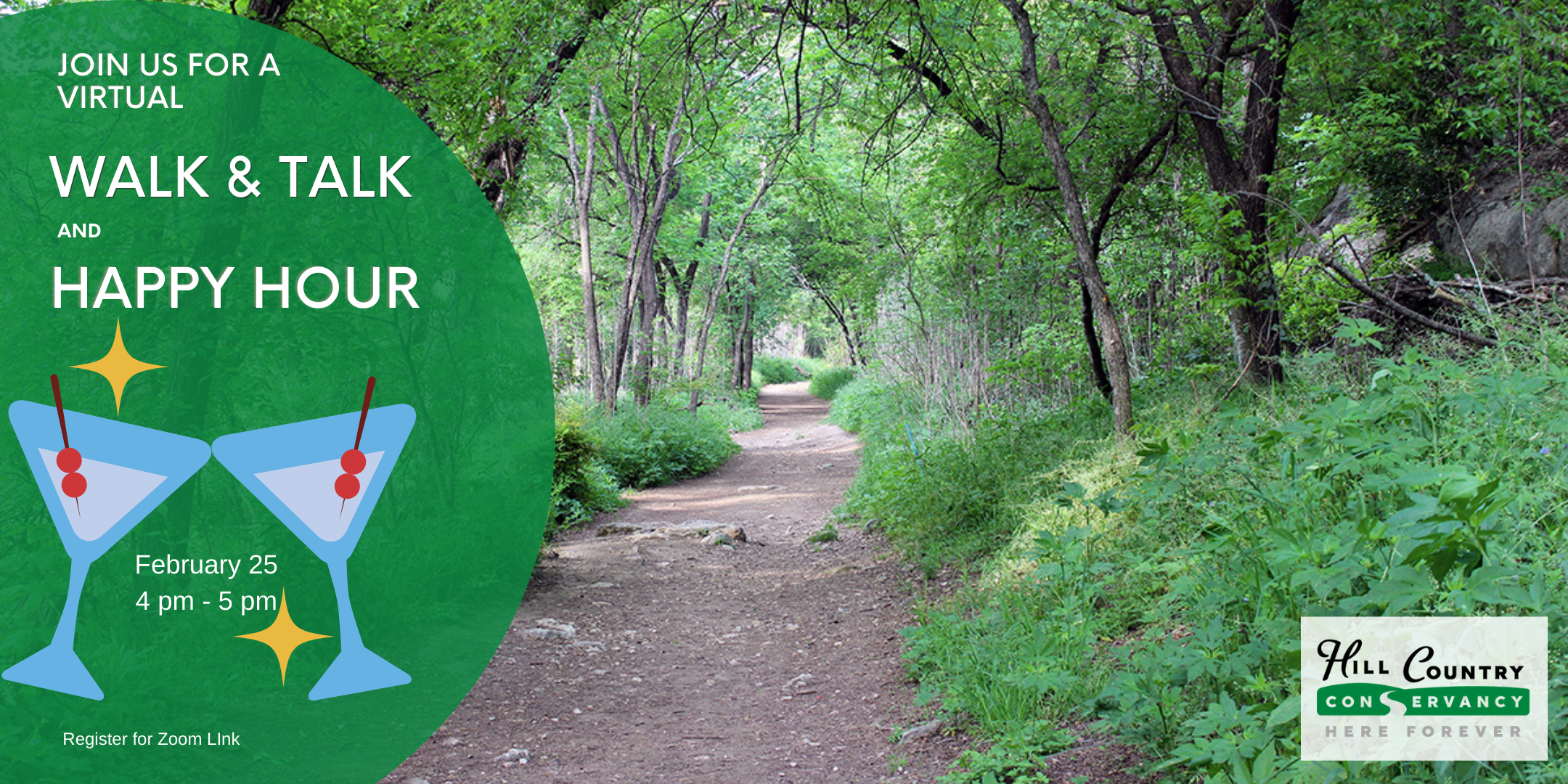 Hill Country Conservancy Virtual Walk and Talk Feb 25