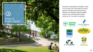 earthshare of texas 2021 impact report parks and public space