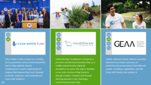 earthshare of texas 2021 impact report members clean water fund galveston bay foundation greater edwards aquifer alliance