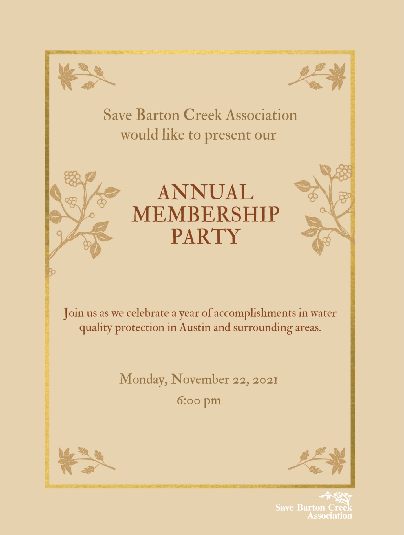 barton creek annual membership party earthshare of texas
