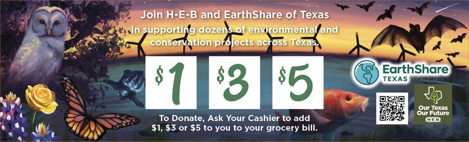 Donate to EarthShare Texas at HEB