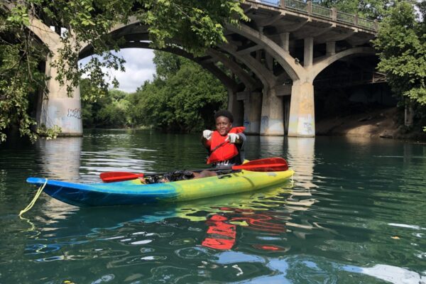Diddier Kayaking Barton Creek - Photo by Emma Walsh Diddier Kayaking Barton Creek - Photo by Emma Walsh