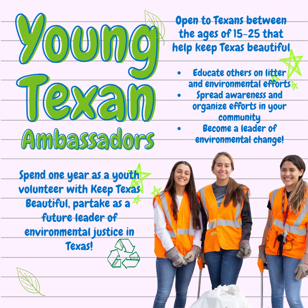 EarthShare Texas Keep Texas Beautiful Young Texan Ambassador