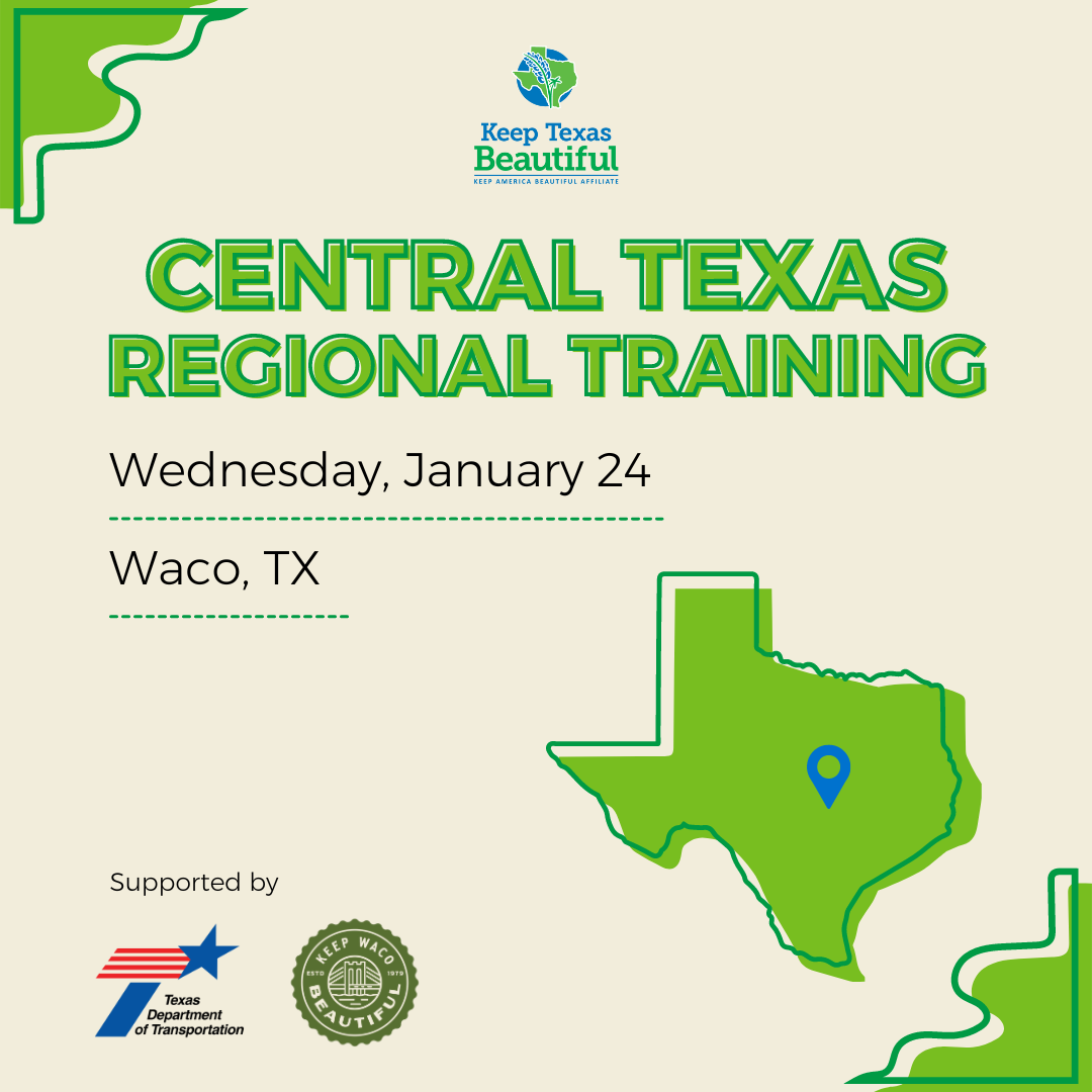 image describing central tx regional training for keep texas beautiful