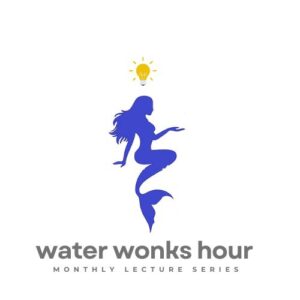 A graphic detailing GEAA"S Water Wonks Hour, GEAA's monthly lecture series.